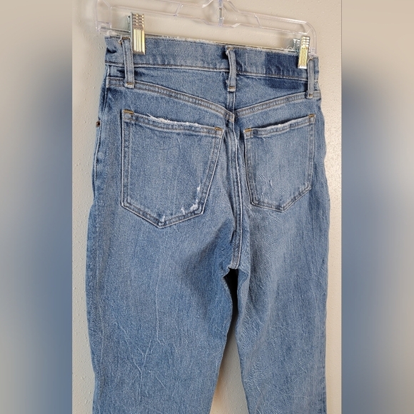 Abercrombie & Fitch 90's Straight Ultra High Rise Medium Wash Denim Jeans sz 27 - Picture 6 of 8